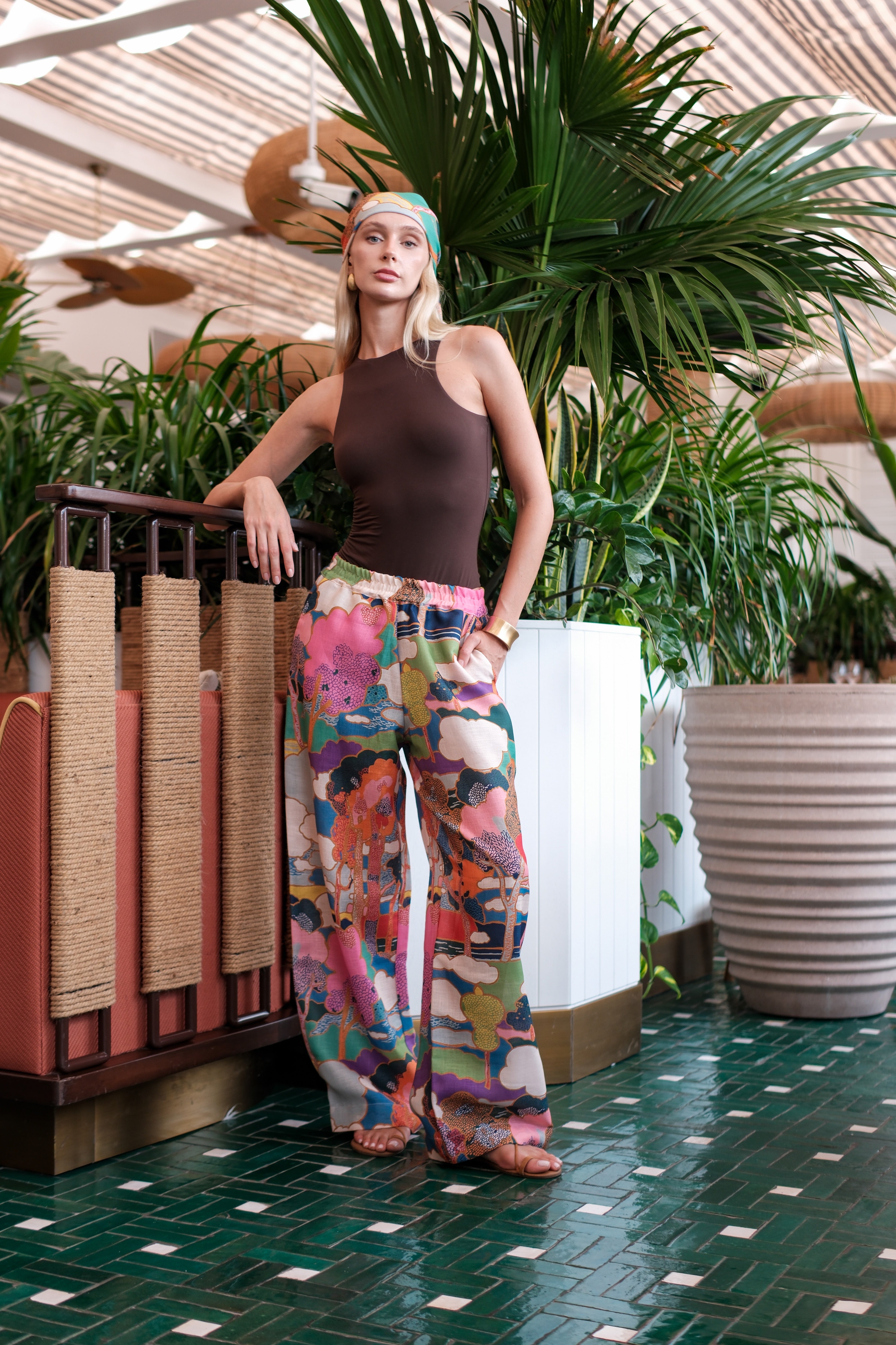 Selena Linen Scarf Selva