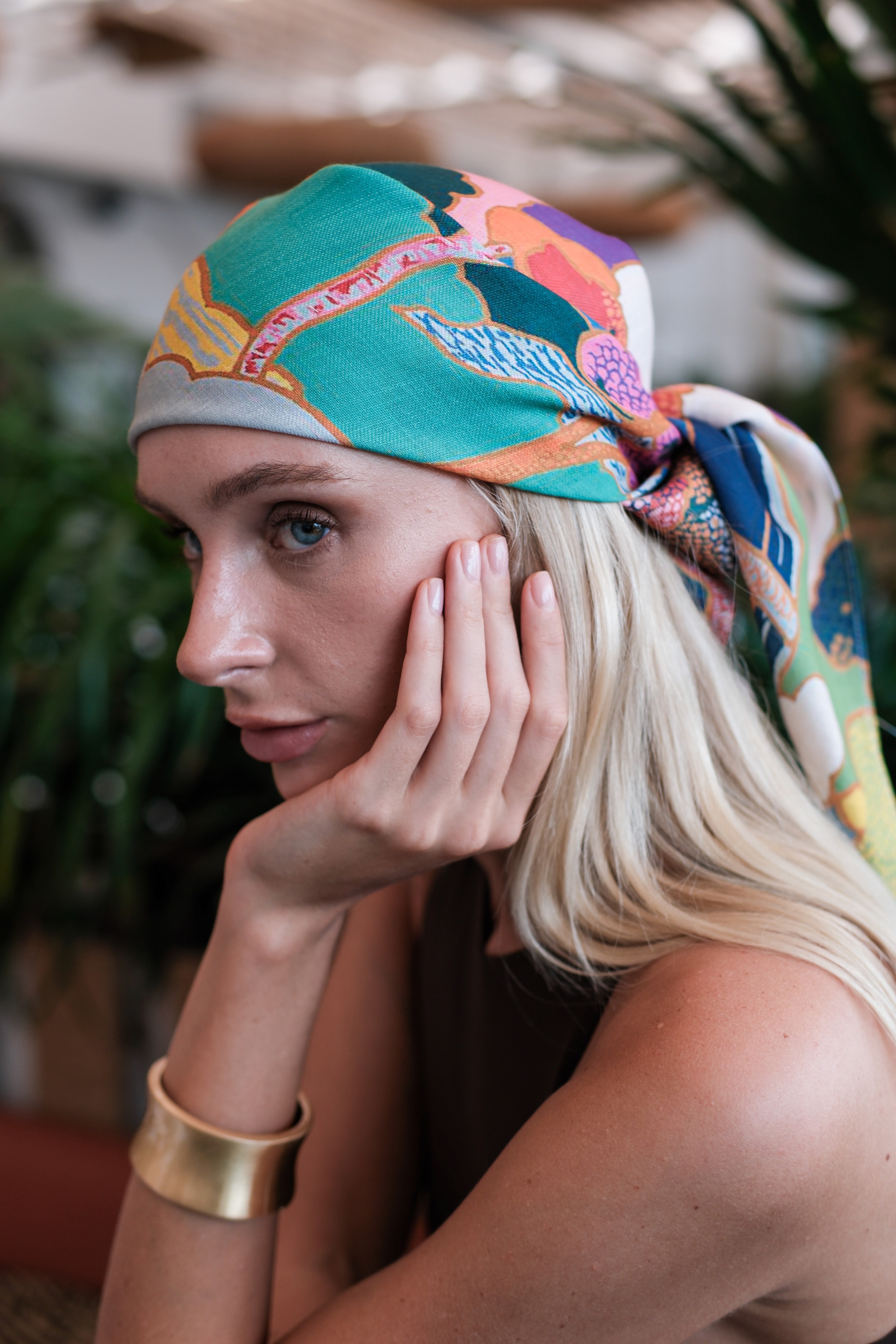 Selena Linen Scarf Selva