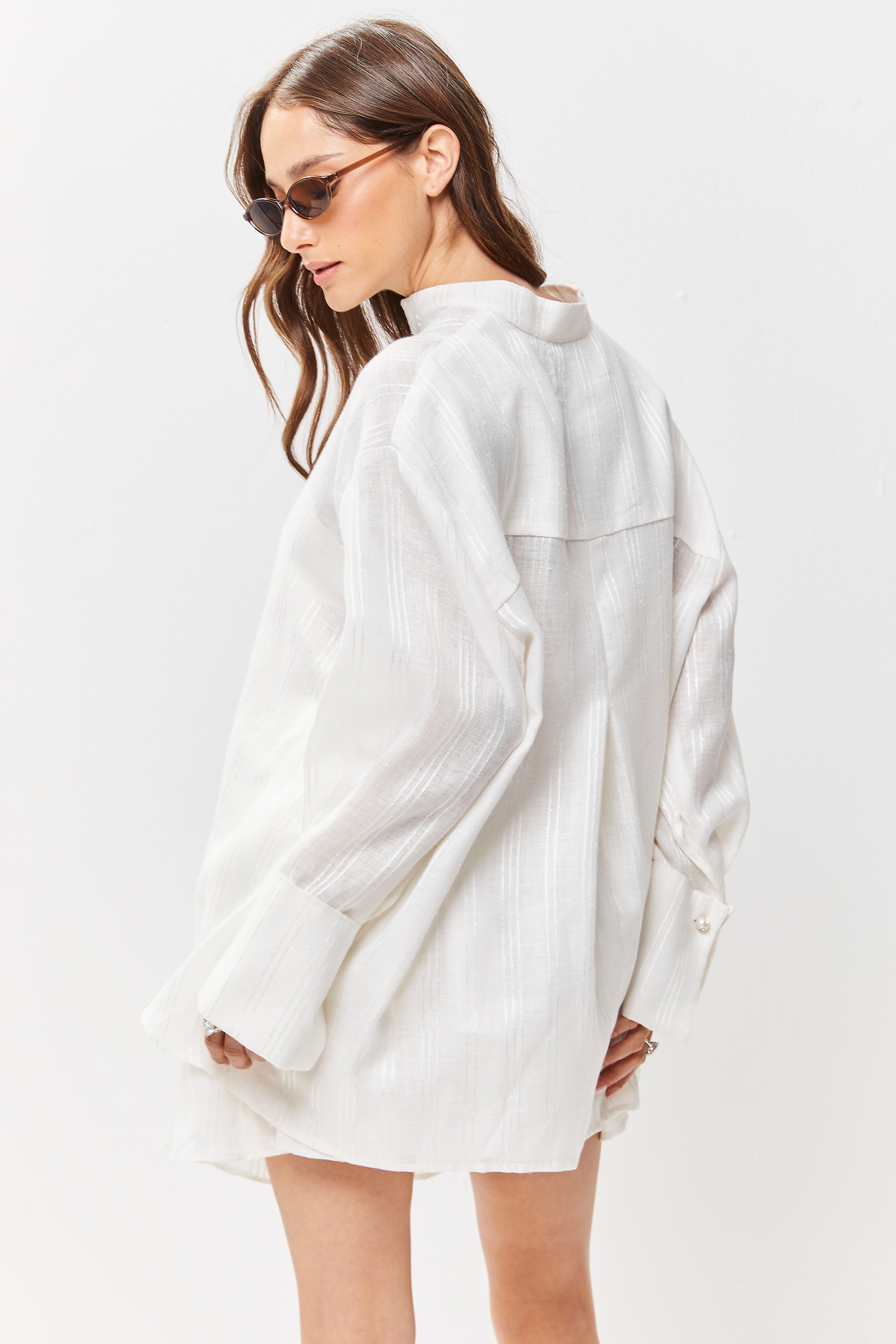Noa Linen Shirt White