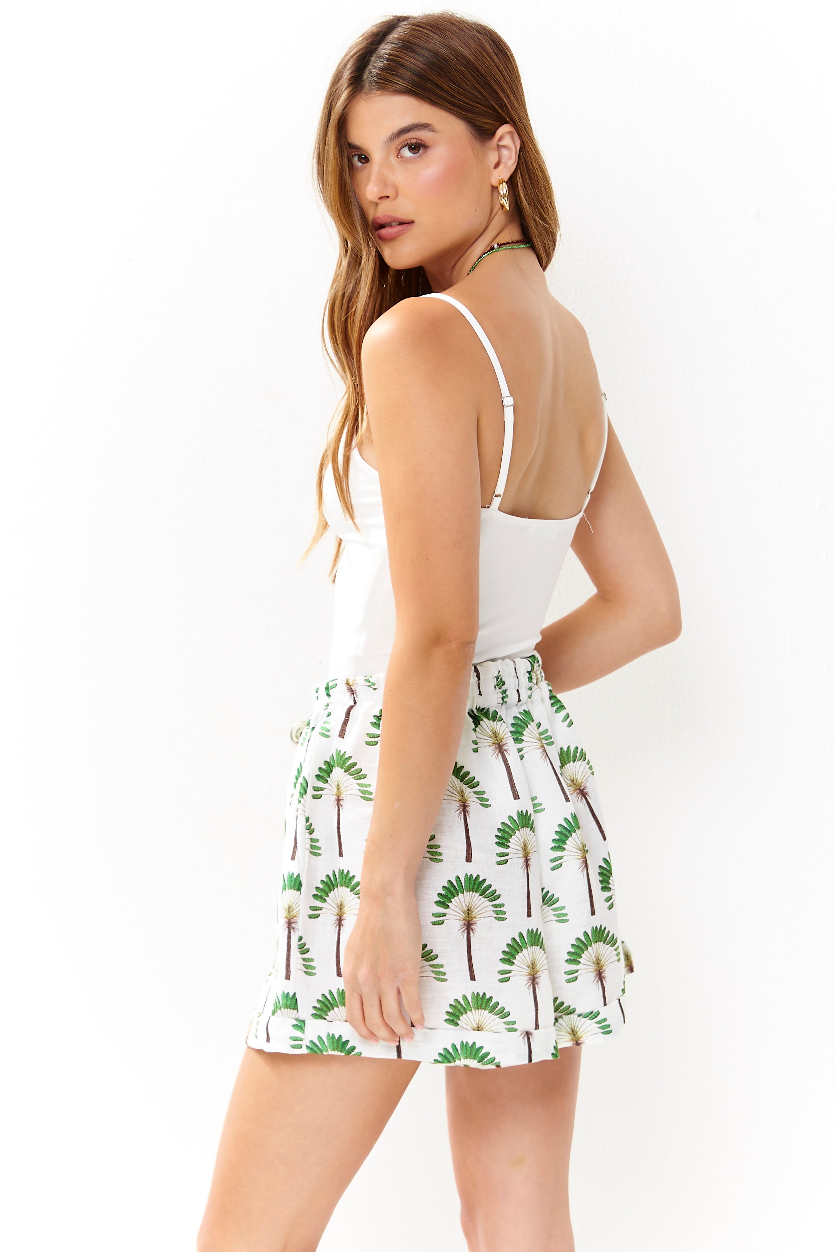 Selena Linen Shorts Palma