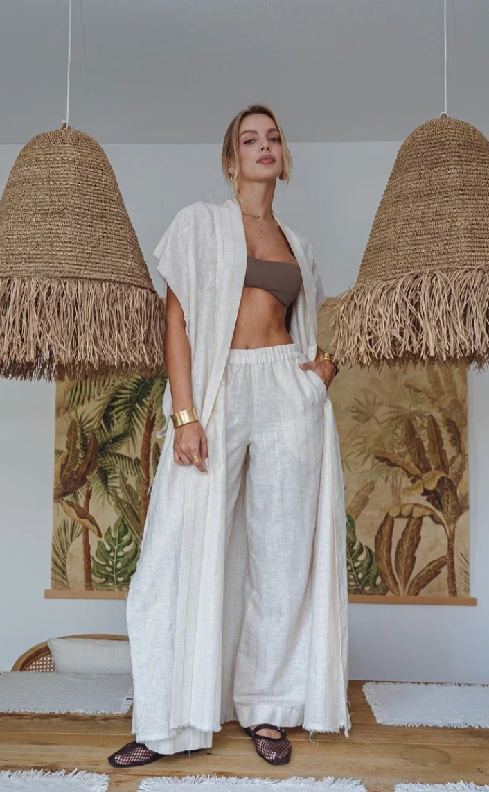 Lara Linen Pants Golden Sand