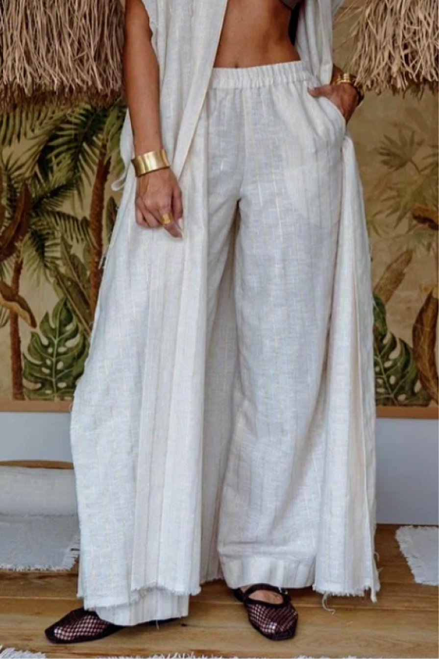 Lara Linen Pants Golden Sand