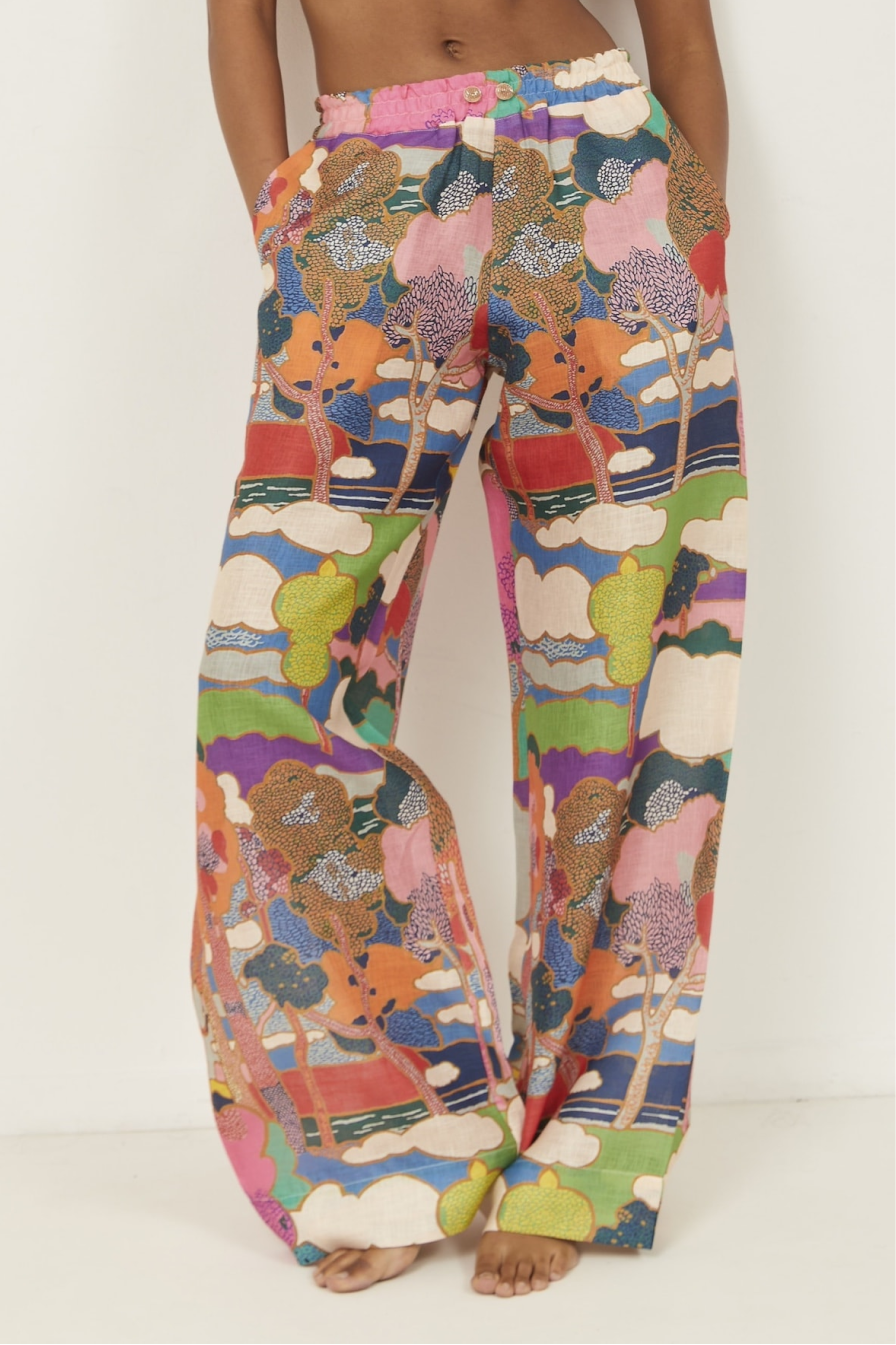 Selena Linen Pants Selva