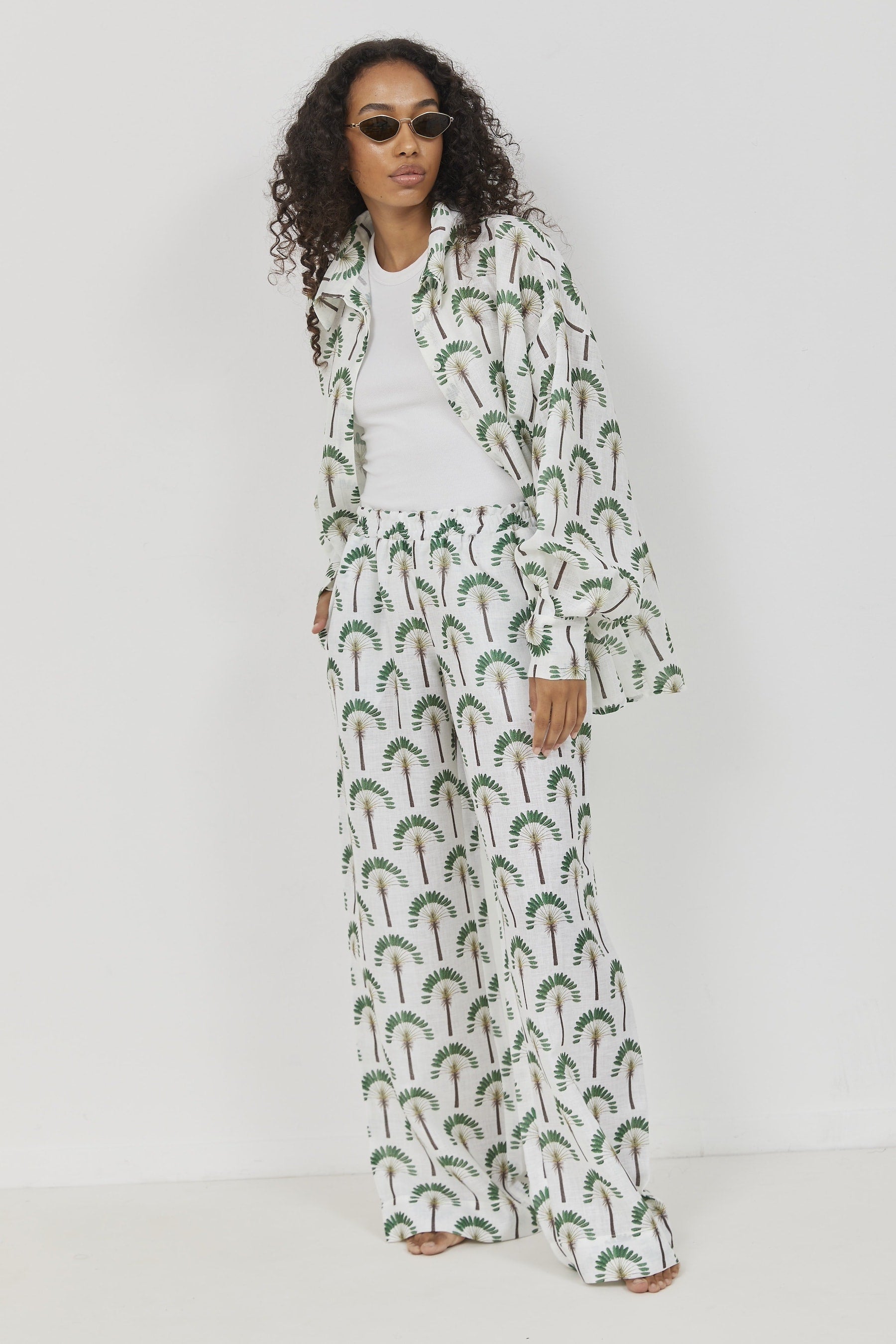 Selena Linen Shirt Palma