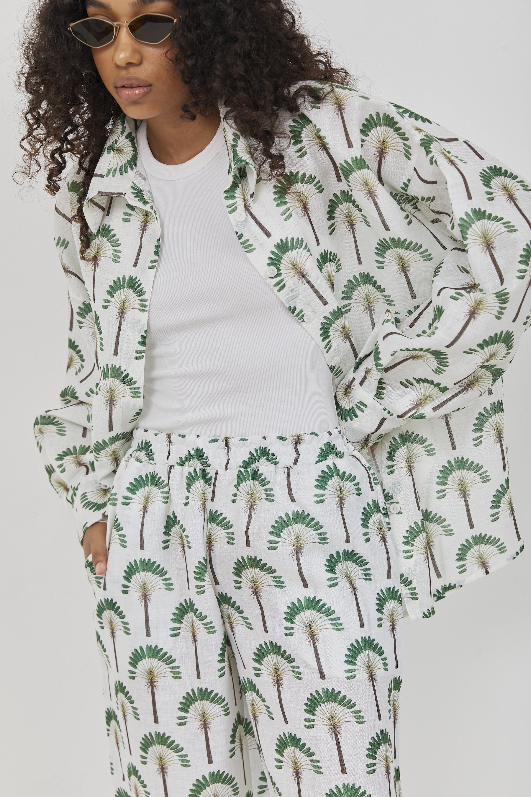 Selena Linen Shirt Palma