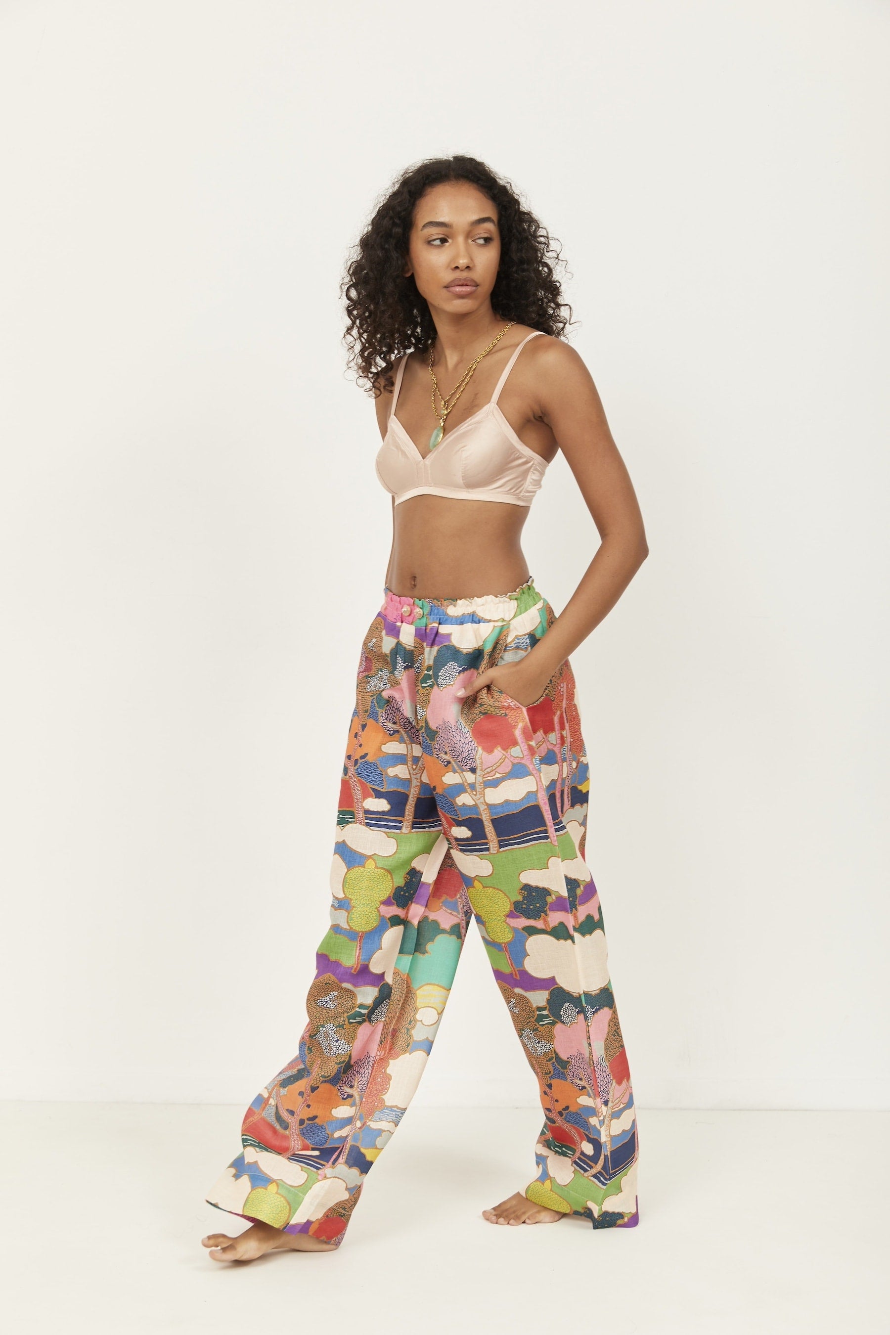 Selena Linen Pants Selva