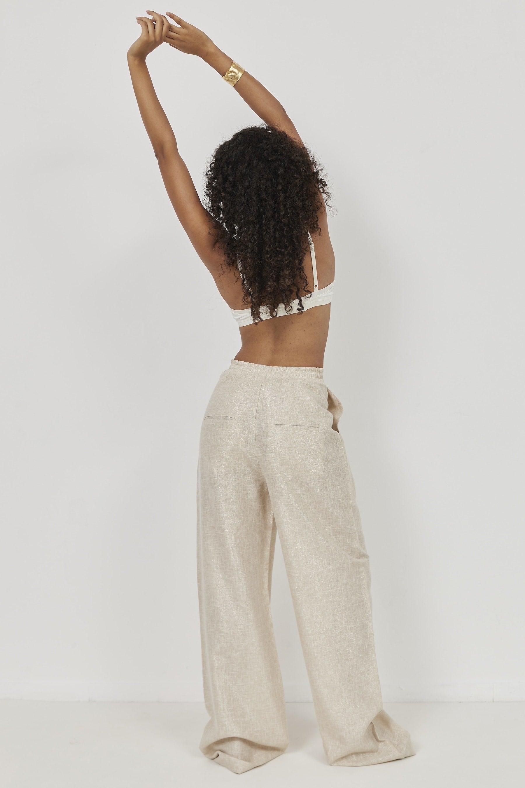 Isla Linen Pants Beige
