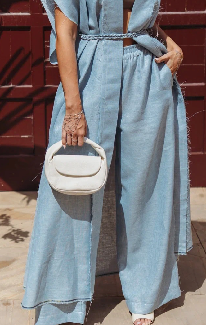 Lara Linen Pants Celestial Blue