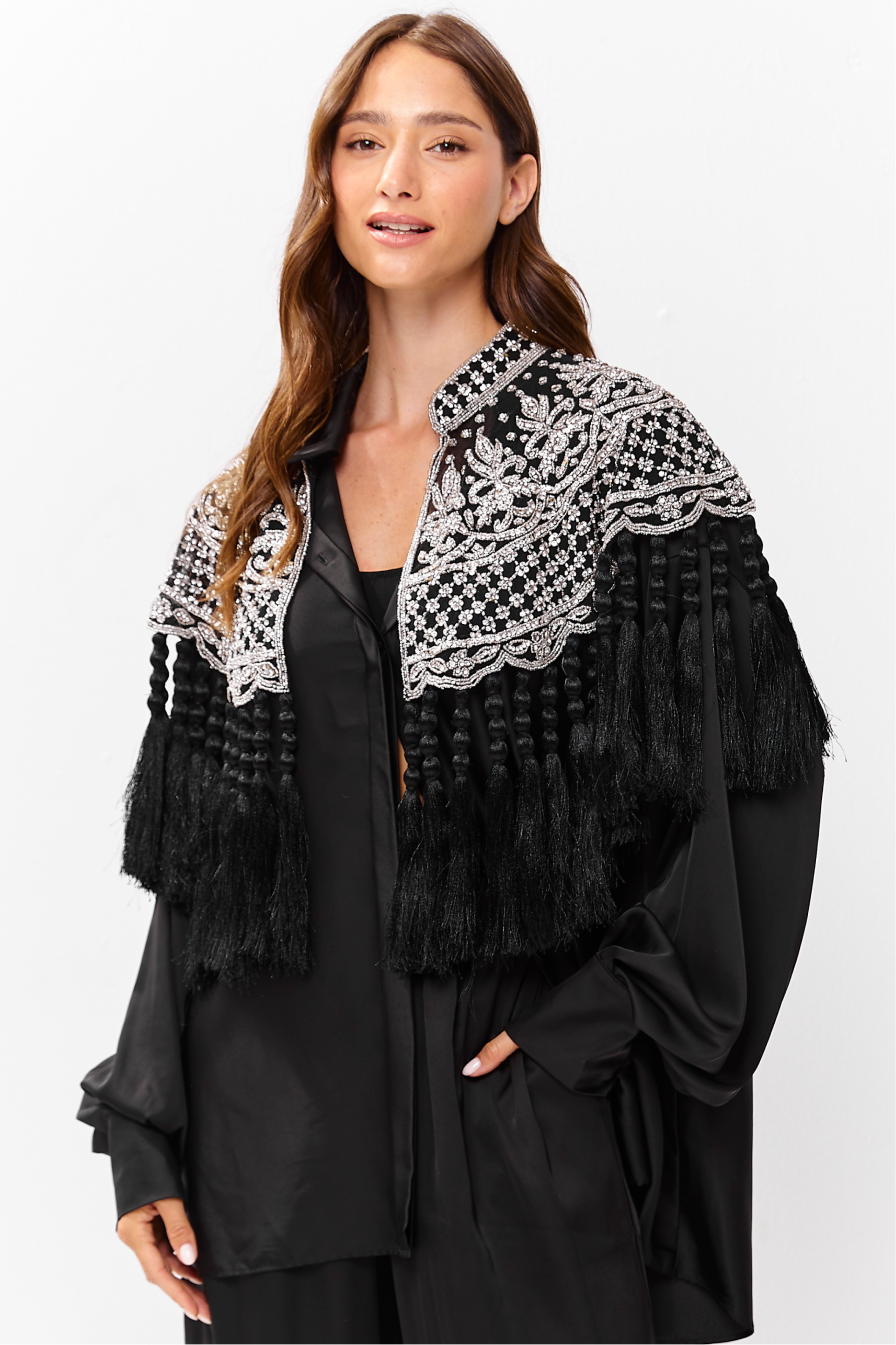 Sora Cape Black Silver