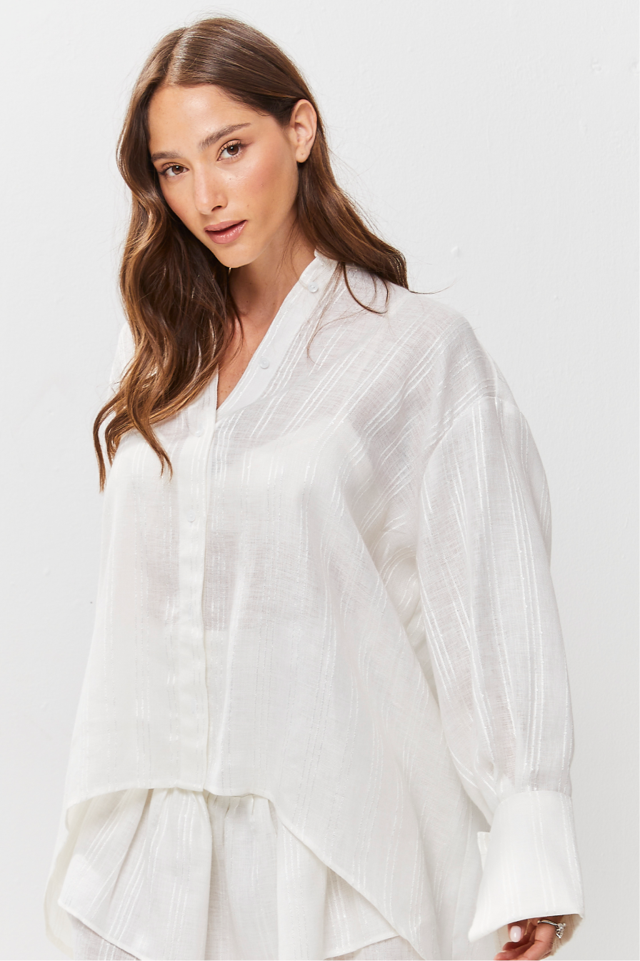 Noa Linen Shirt White