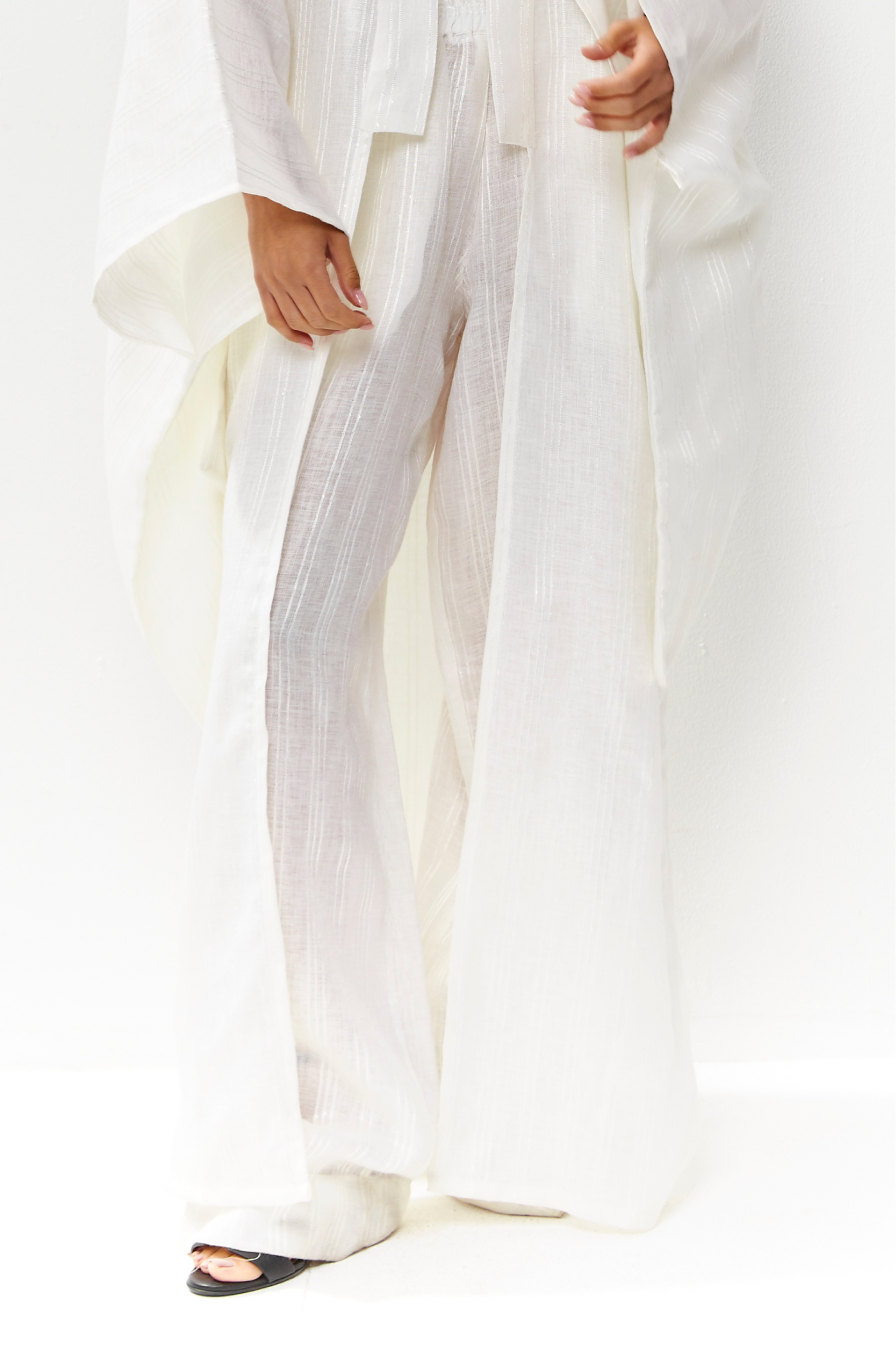 Noa Linen Pants White