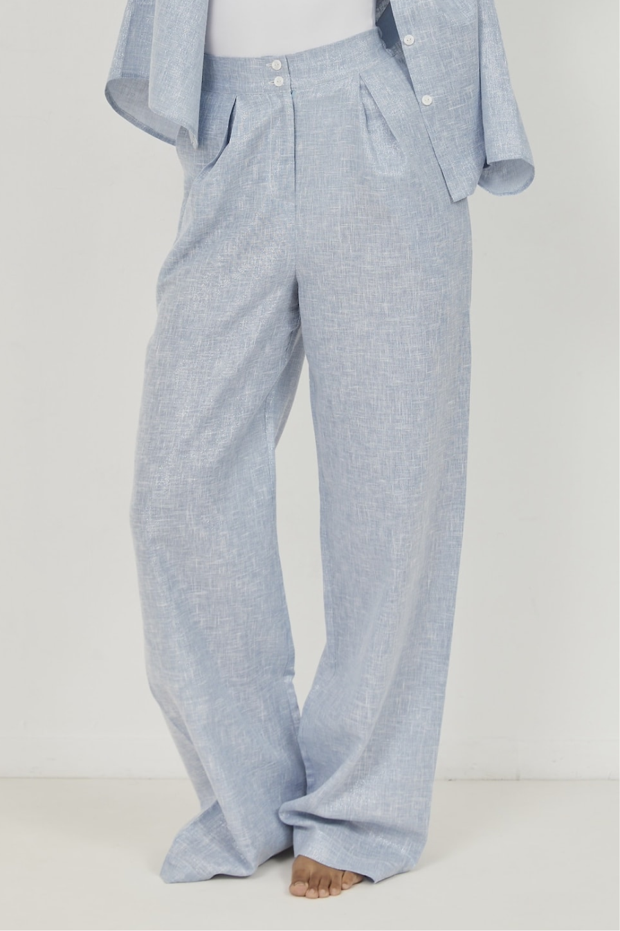 Isla Linen Pants Blue